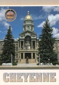 A Cheyenne Building Front With Trees