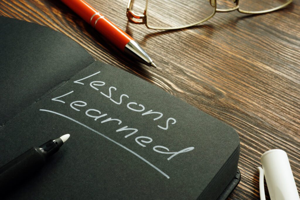 Lessons Learned Written on a Black Book