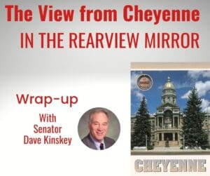 Dave Kinskey in front of the Wyoming State Capitol.