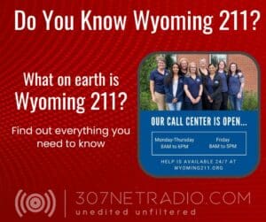 Wyoming 211 call center information.