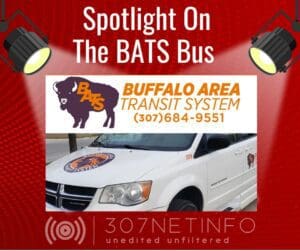 Buffalo Area Transit System logo and contact info.